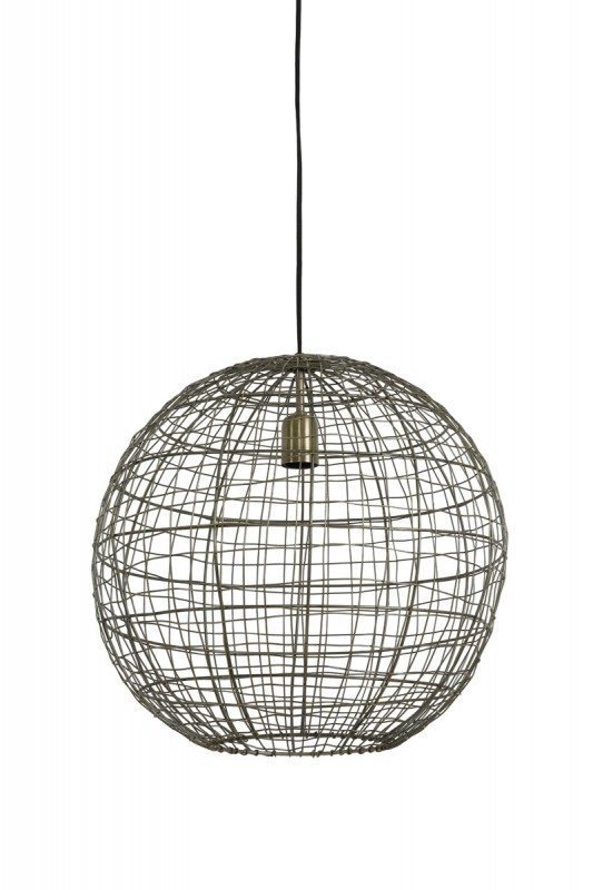 ANTIQUE BRONZ WIRE LAMP MEDIUM - HANGING LAMPS ANTIQUE BRONZ WIRE LAMP MEDIUM - HANGING LAMPS